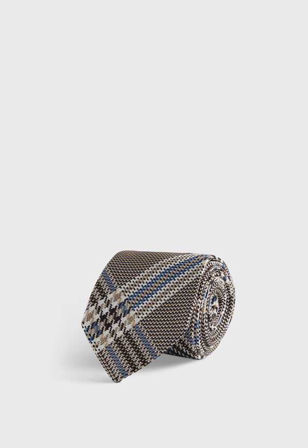 Paul Stuart Woven Silk Large Plaid Tie, image 1