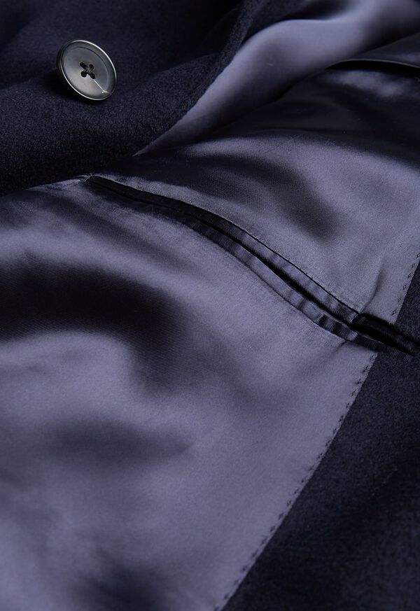 Paul Stuart Navy Cashmere Classic Overcoat, image 3