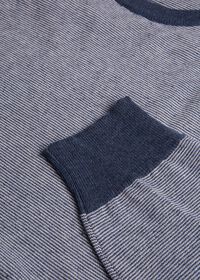 Paul Stuart Fine Stripe Crew Neck Pullover, thumbnail 2