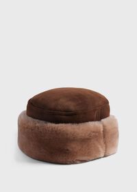 Paul Stuart Round Shearling Hat, thumbnail 1