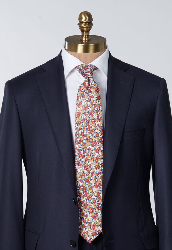 Paul Stuart Printed Silk Spring Floral Tie, image 2