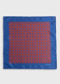 Paul Stuart Printed Silk Medallion Pocket Square, thumbnail 2