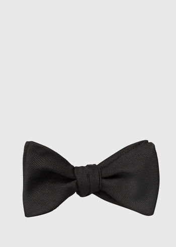 Paul Stuart Black Grosgrain Bow Tie