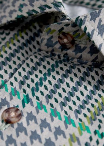 Paul Stuart Printed Plaid Sport Shirt