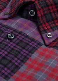 Paul Stuart Patchwork Brushed Flannel Sport Shirt, thumbnail 2
