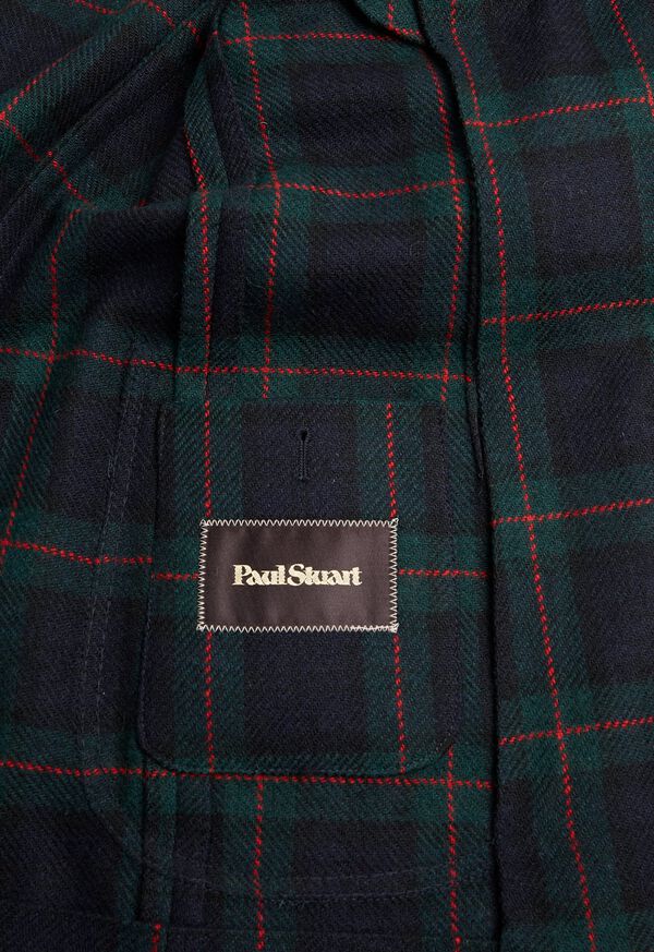 Paul Stuart Plaid Double Breasted Wool Jacket, image 4