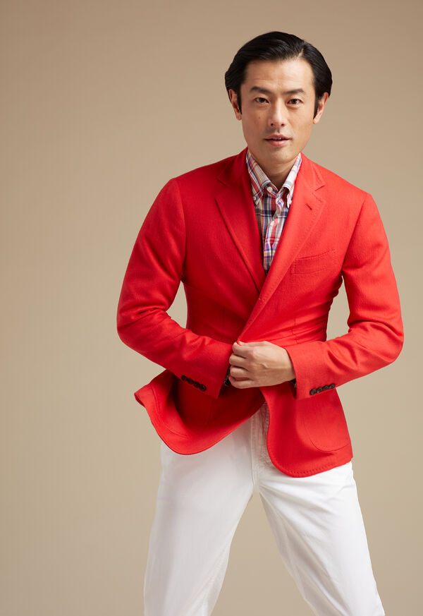 Paul Stuart Red Cashmere Soft Jacket, image 2