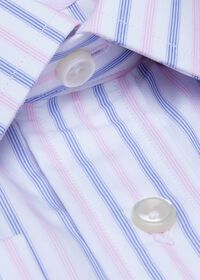 Paul Stuart Striped Cotton Dress Shirt, thumbnail 2