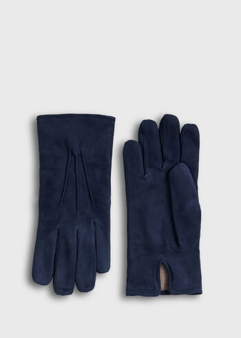 Paul Stuart Suede Gloves with Cashmere Lining