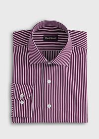 Paul Stuart Silky Cotton Stripe Sport Shirt, thumbnail 1