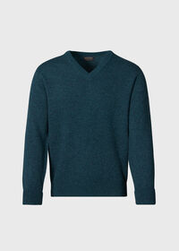 Paul Stuart Classic Cashmere V-Neck Sweater, thumbnail 1