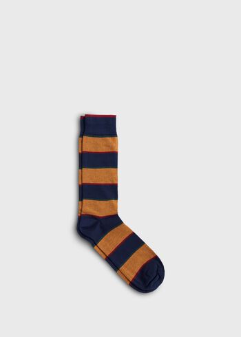Paul Stuart Cotton Regimental Stripe Sock