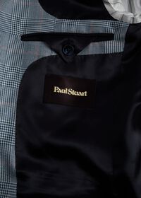 Paul Stuart Blue Cashmere/Silk Plaid Jacket, thumbnail 3