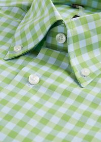 Paul Stuart Cotton Two Color Gingham Sport Shirt, thumbnail 2