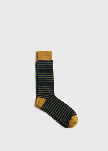 Paul Stuart Cotton Stiped Sock