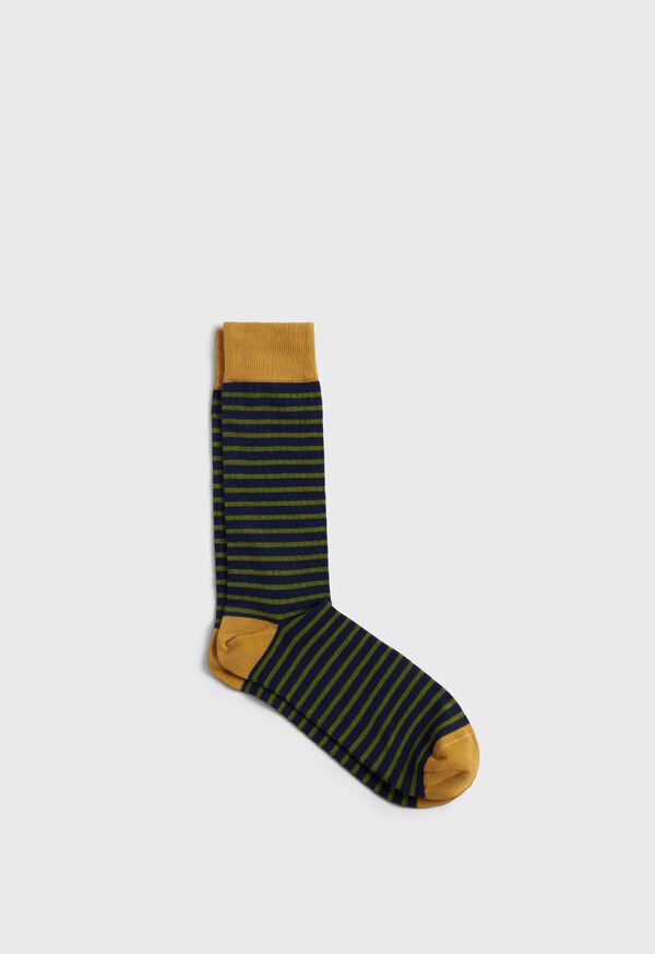 Paul Stuart Cotton Stiped Sock, image 1