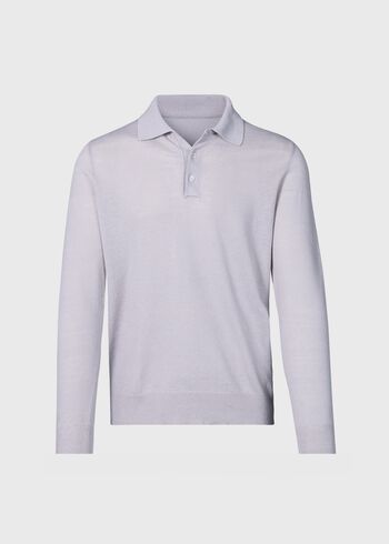 Paul Stuart Linen & Cotton Long Sleeve Polo