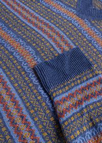 Paul Stuart Linen Fair Isle V-neck Sweater, thumbnail 3