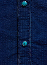 Paul Stuart Denim Seersucker Western Shirt, thumbnail 3