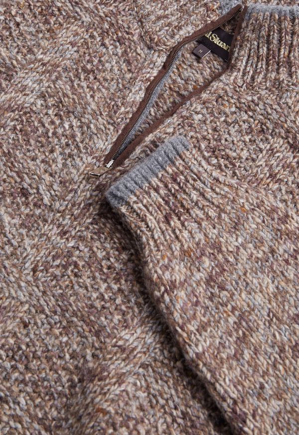 Paul Stuart Marled Quarter Zip Sweater, image 3