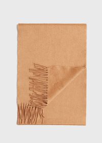 Paul Stuart Cashmere Solid Color Scarf with Embroidered Logo, thumbnail 20