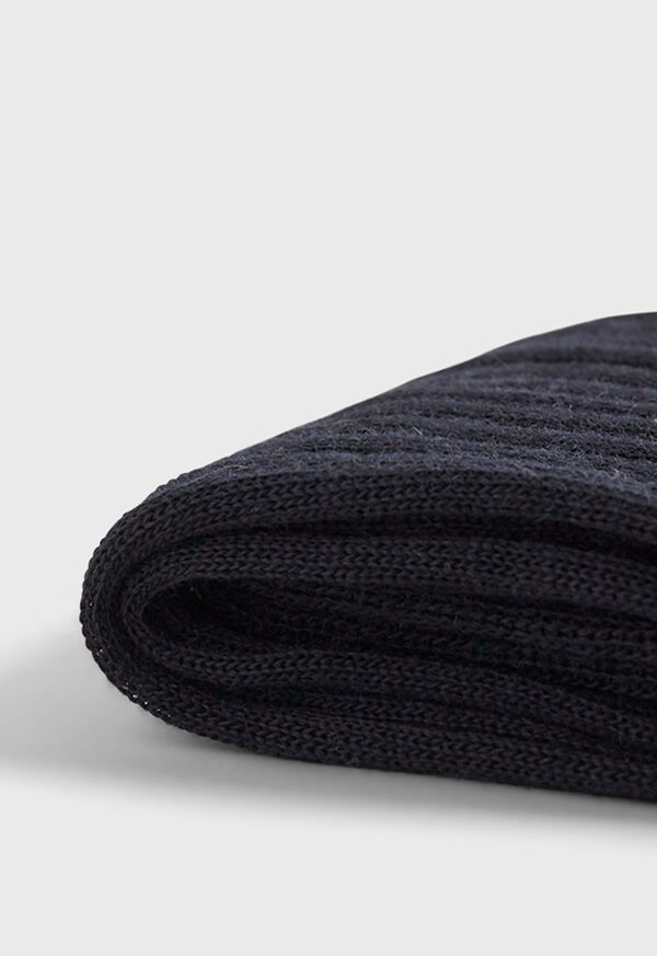 Paul Stuart Classic Merino Wool Ribbed Sock, image 2