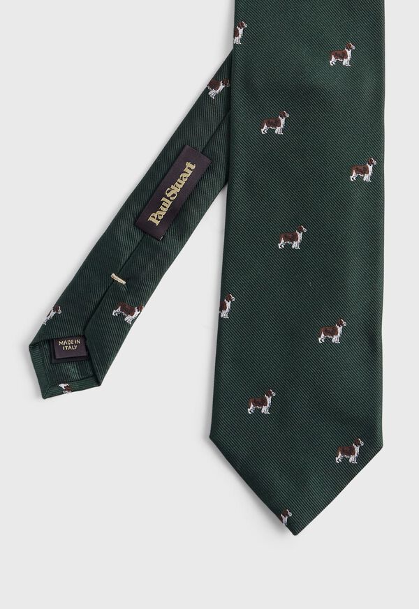 Paul Stuart Woven Silk Spaniel Tie, image 1