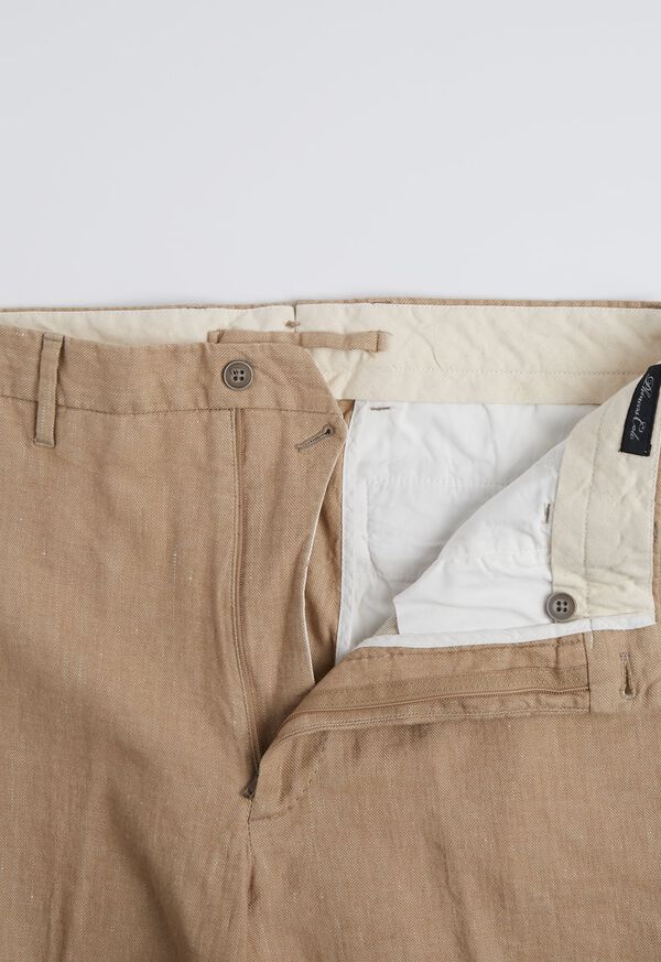 Paul Stuart Khaki Linen Blend Pant, image 2