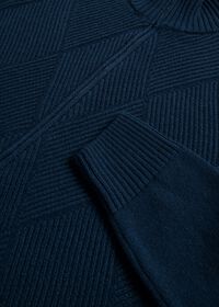 Paul Stuart Wool and Cashmere Zip Jacquard Cardigan, thumbnail 2