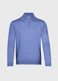 Paul Stuart Cashmere & Silk Quarter Zip Pullover, thumbnail 1