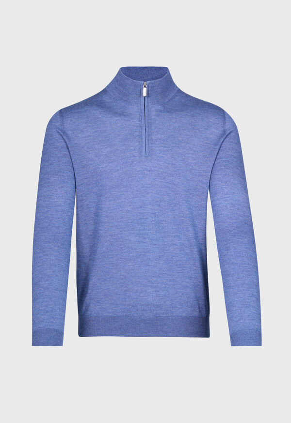 Paul Stuart Cashmere & Silk Quarter Zip Pullover, image 1