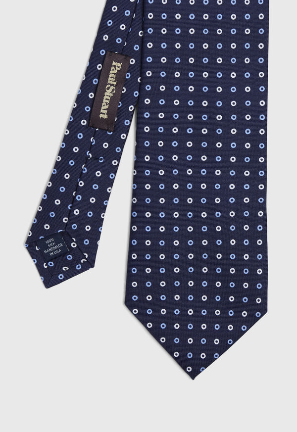 Paul Stuart Two Color Circle Silk Tie, image 1