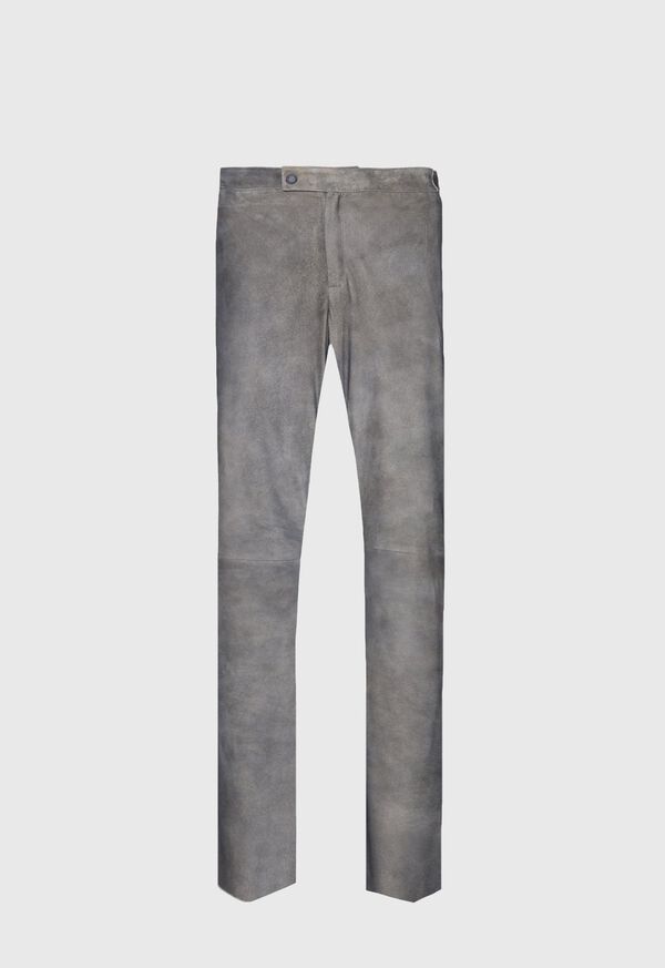 Paul Stuart Grey Leather Pant, image 1