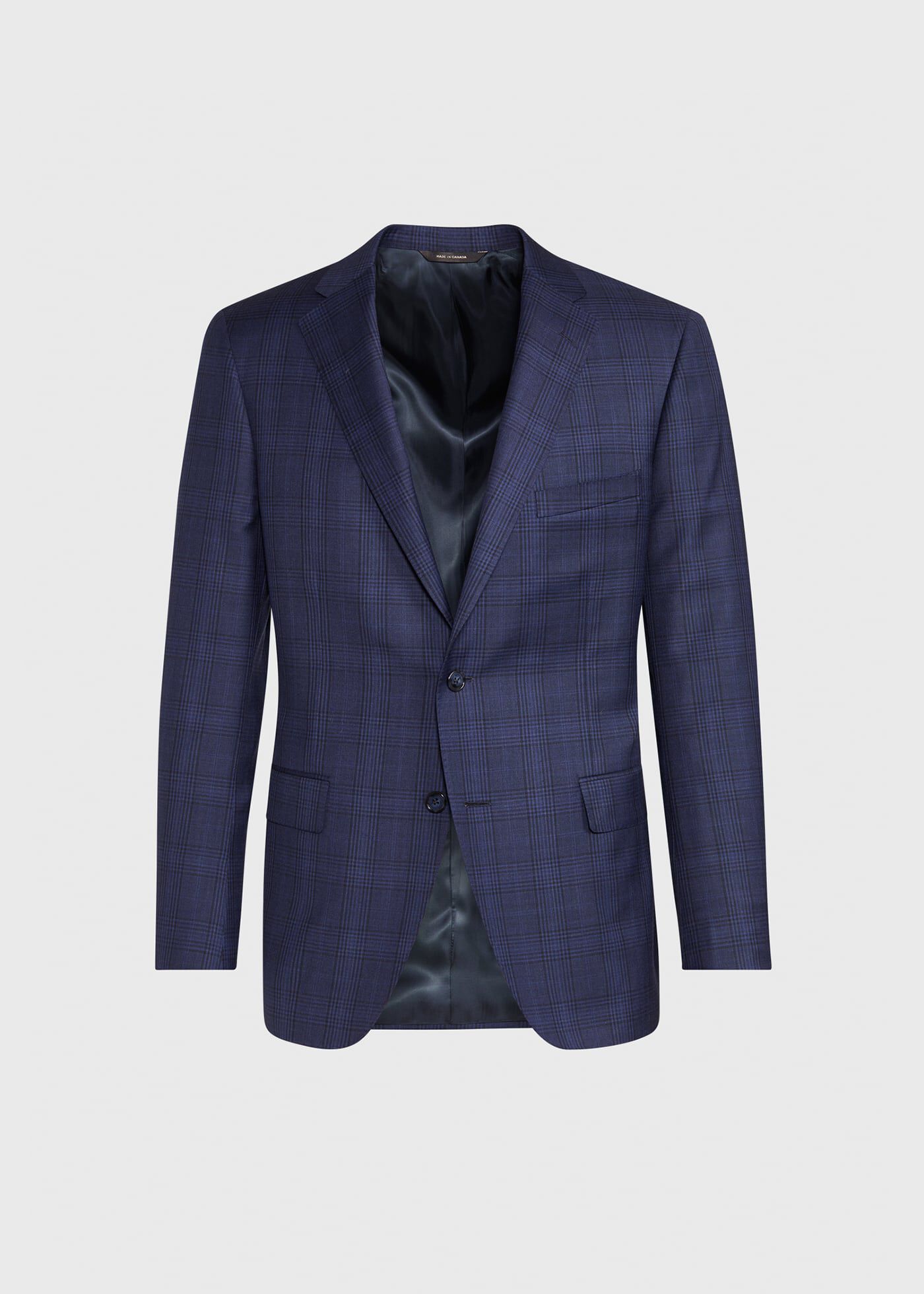 Navy Plaid Sport Jacket
