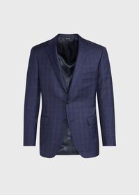 Paul Stuart Navy Plaid Sport Jacket, thumbnail 1