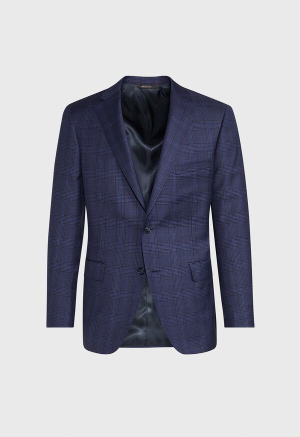 Paul Stuart Navy Plaid Sport Jacket, image 1