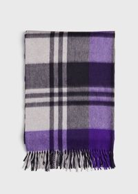 Paul Stuart Cashmere Plaid Scarf, thumbnail 2