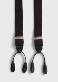 Paul Stuart Leather Trim Suspenders, thumbnail 2