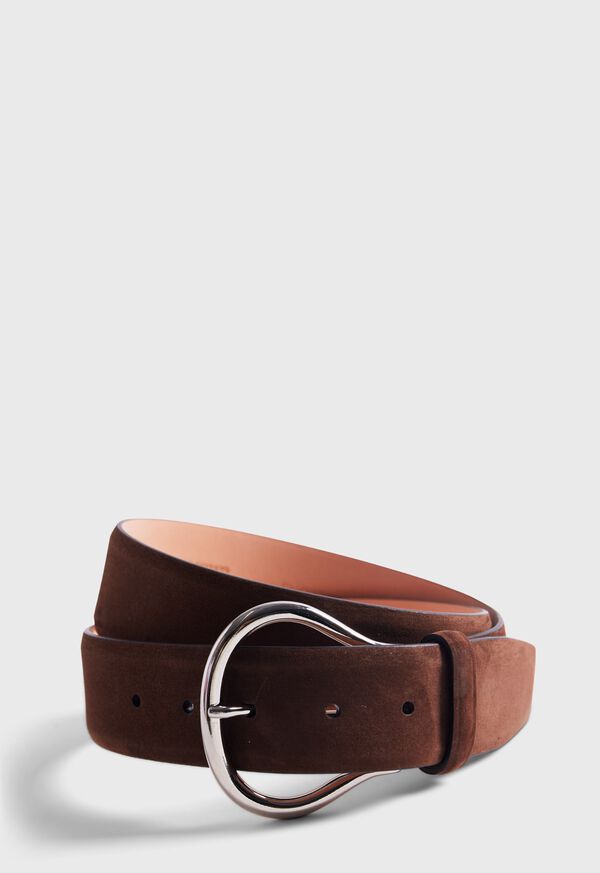 Paul Stuart Horseshoe Suede Belt, image 1
