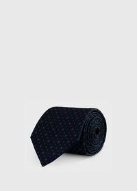 Paul Stuart Silk Printed Micro Medallion Tie, thumbnail 1