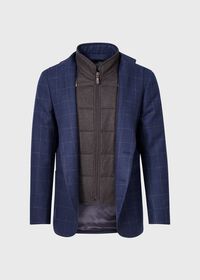 Paul Stuart Wool Windowpane Hybrid Sport Jacket with Gilet, thumbnail 3