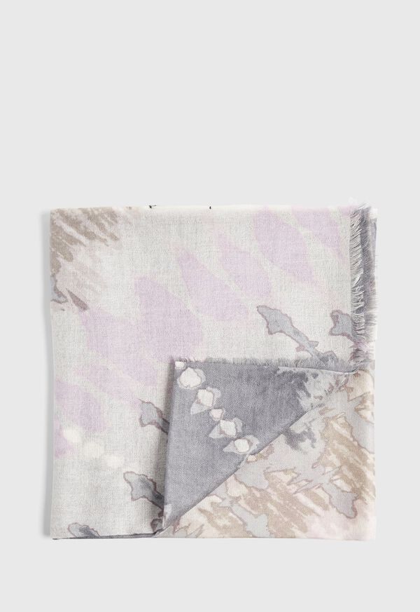 Paul Stuart Tie Dye Print Scarf, image 1