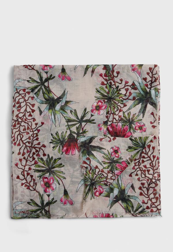 Paul Stuart Floral Scarf, image 1