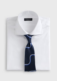 Paul Stuart Silk Deco Wave Tie, thumbnail 2