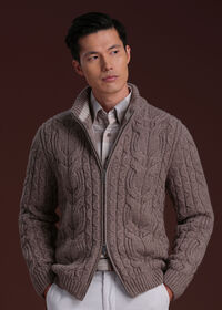 Paul Stuart Wool & Cashmere Full Zip Cardigan, thumbnail 2