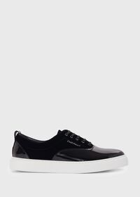 Paul Stuart Star Patent Leather and Velvet Sneaker, thumbnail 1