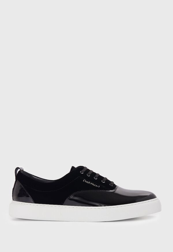 Paul Stuart Star Patent Leather and Velvet Sneaker, image 1