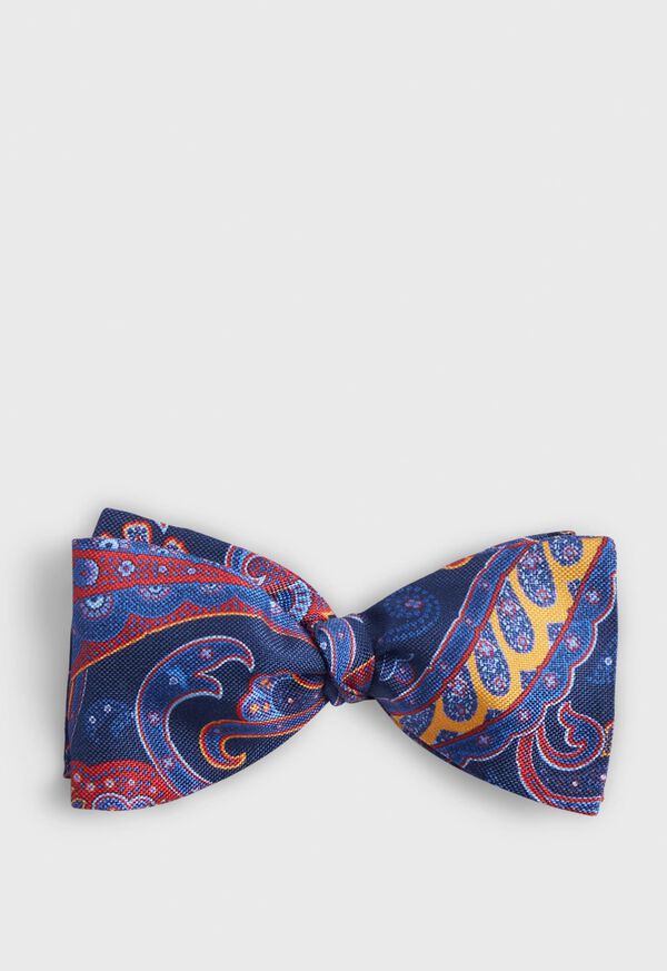 Paul Stuart Printed Silk Paisley Bow Tie, image 1