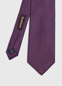 Paul Stuart Two Color Micro Weave Silk Tie, thumbnail 1