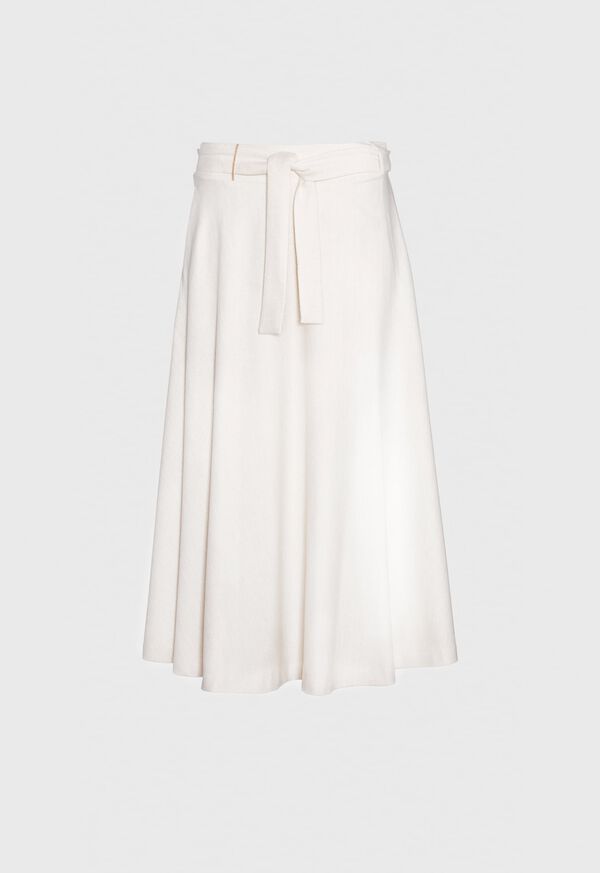 Paul Stuart Self Tie Wool Skirt, image 1